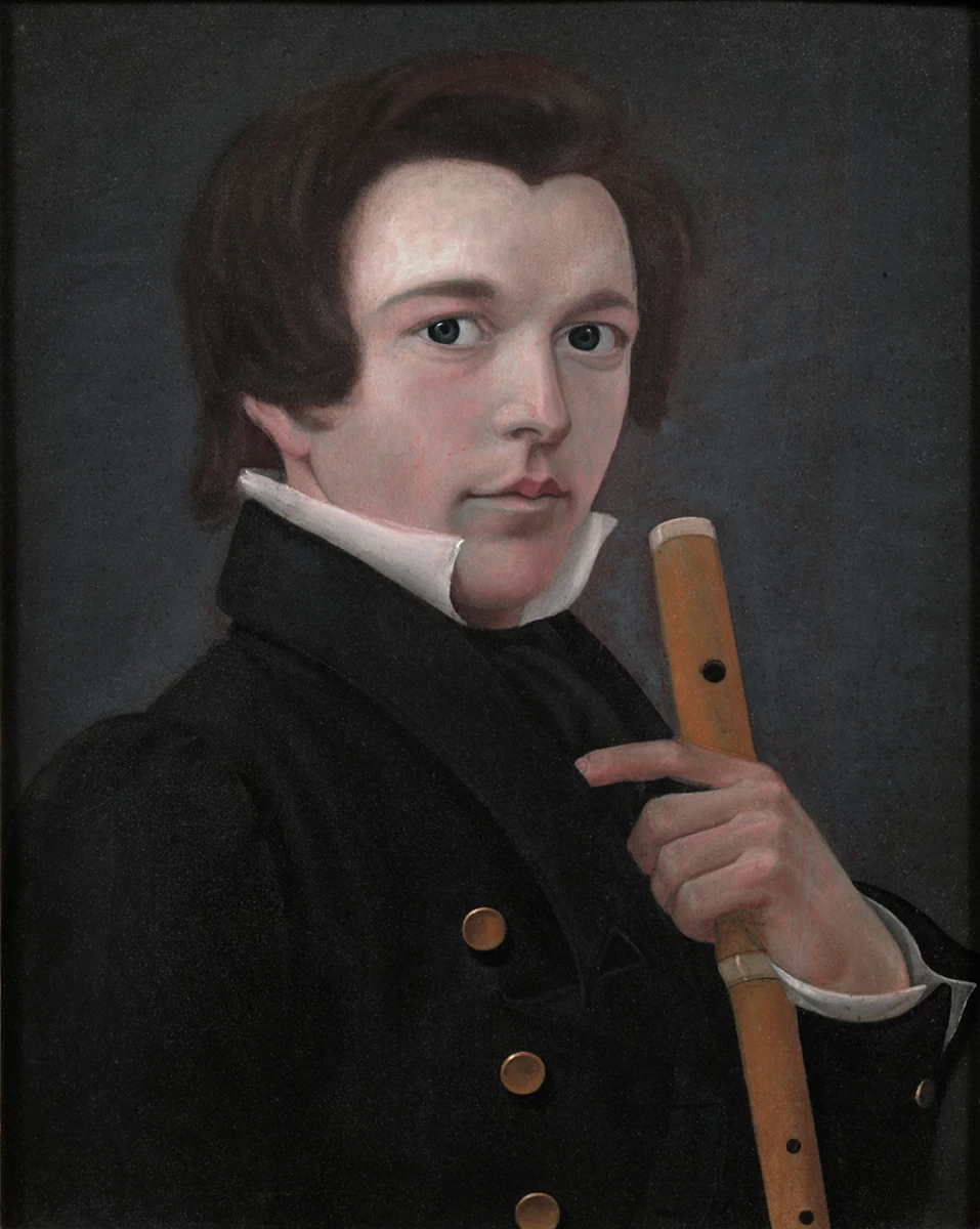 Autoritratto con flauto - The Long Island Museum